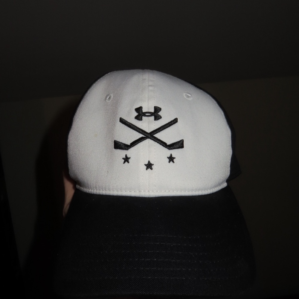 Under Armour Black and White Hockey Cap